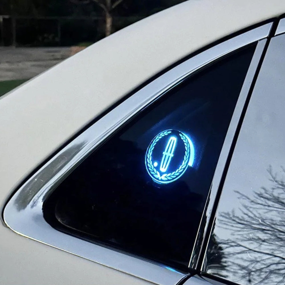 Logo LED rechargeable pour voiture - Effet néon