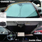 Foldable car sunshade with logo