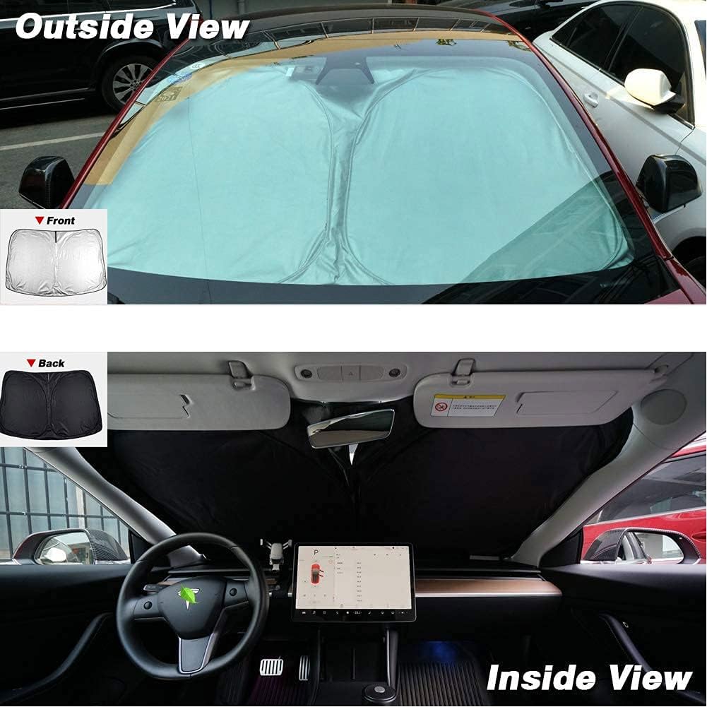 Foldable car sunshade with logo